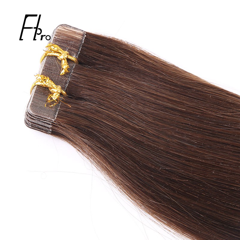 Premium Virgin Hair 3# Tape Hair Extensions Straight 18 inches